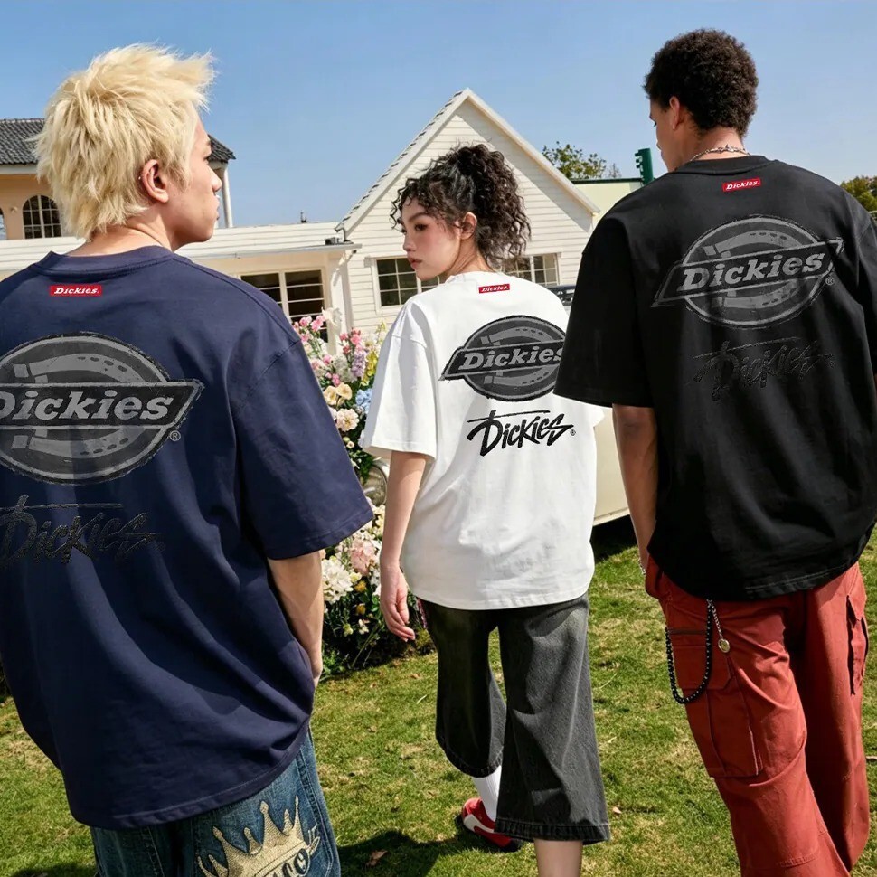 【逢甲FUZZY】DICKIES 手寫雙印花 LOGO 純棉 T恤 上衣 美式復古 男女款