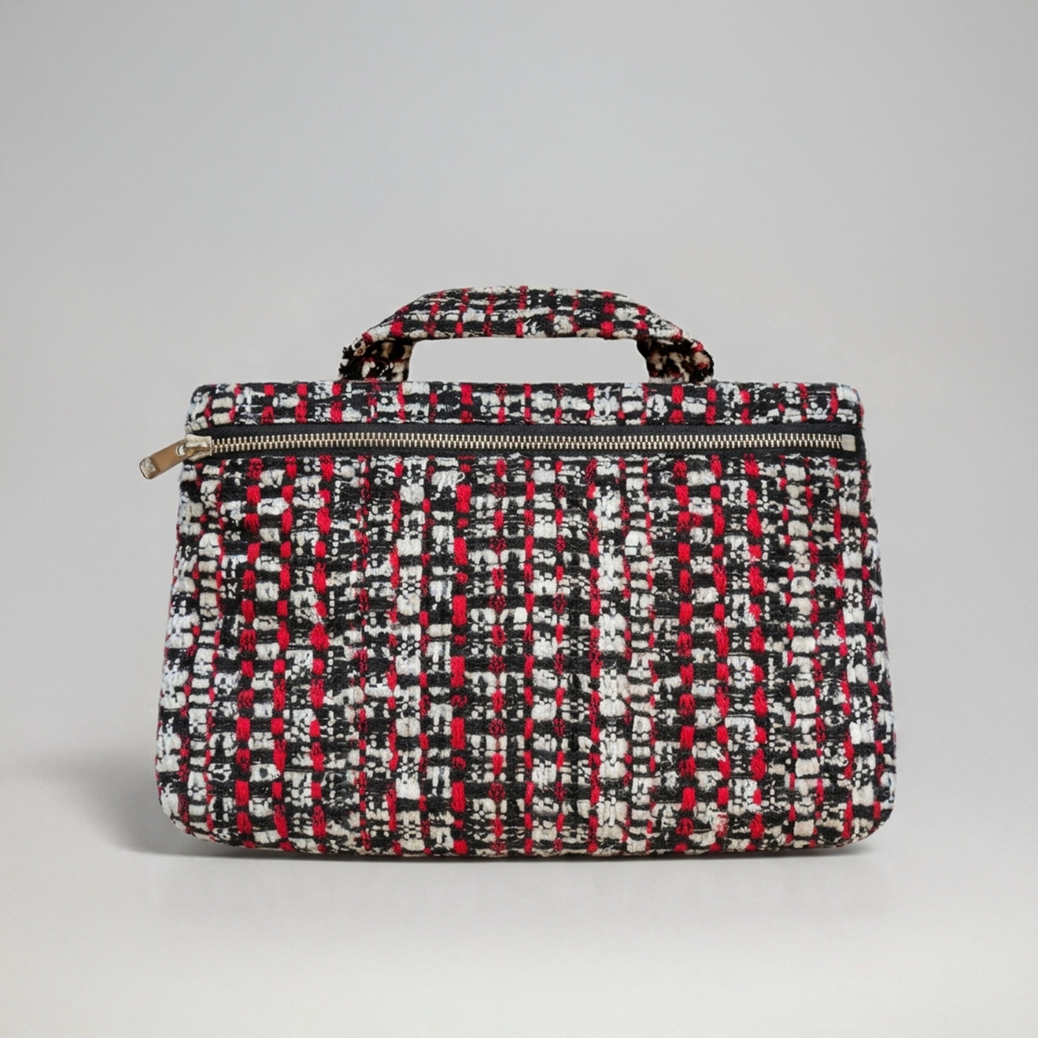 Harper Tote - Red & Black Multi