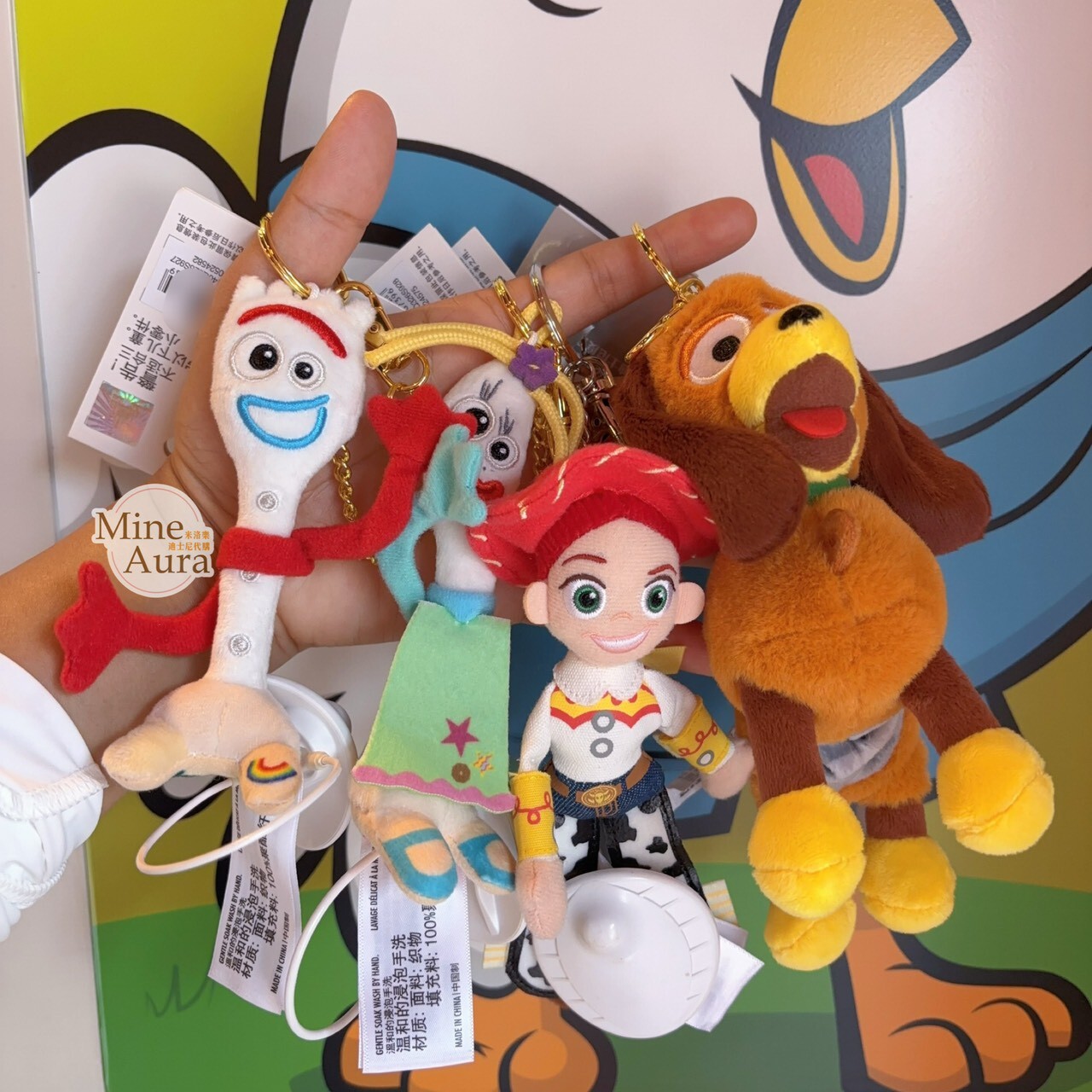 玩具總動員5 叉奇 Forky 絨毛 鑰匙圈 吊飾 玩具總動員 Toy Story -上海迪士尼樂園