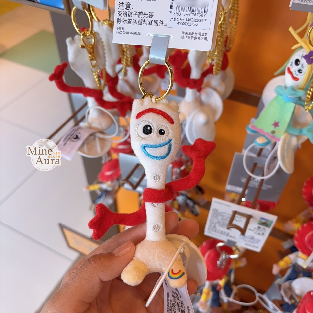 玩具總動員5 叉奇 Forky 絨毛 鑰匙圈 吊飾 玩具總動員 Toy Story -上海迪士尼樂園