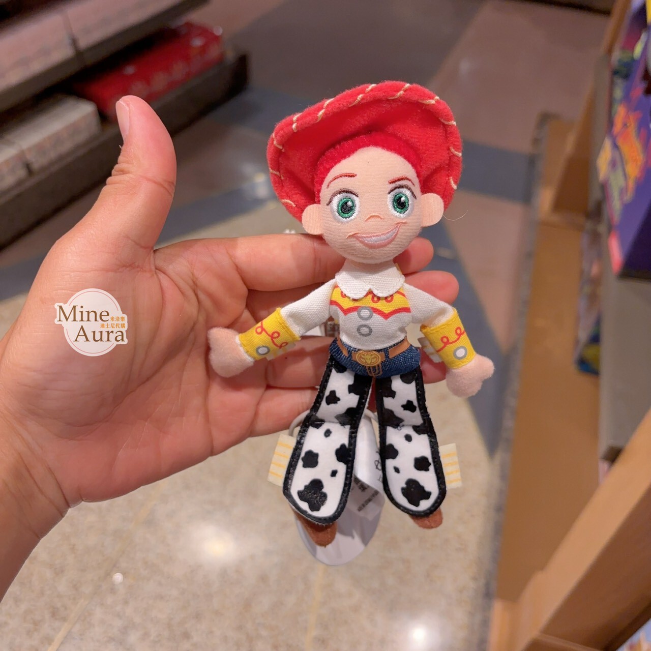 玩具總動員5 翠絲 Jessie 絨毛 鑰匙圈 吊飾 玩具總動員 Toy Story -上海迪士尼樂園