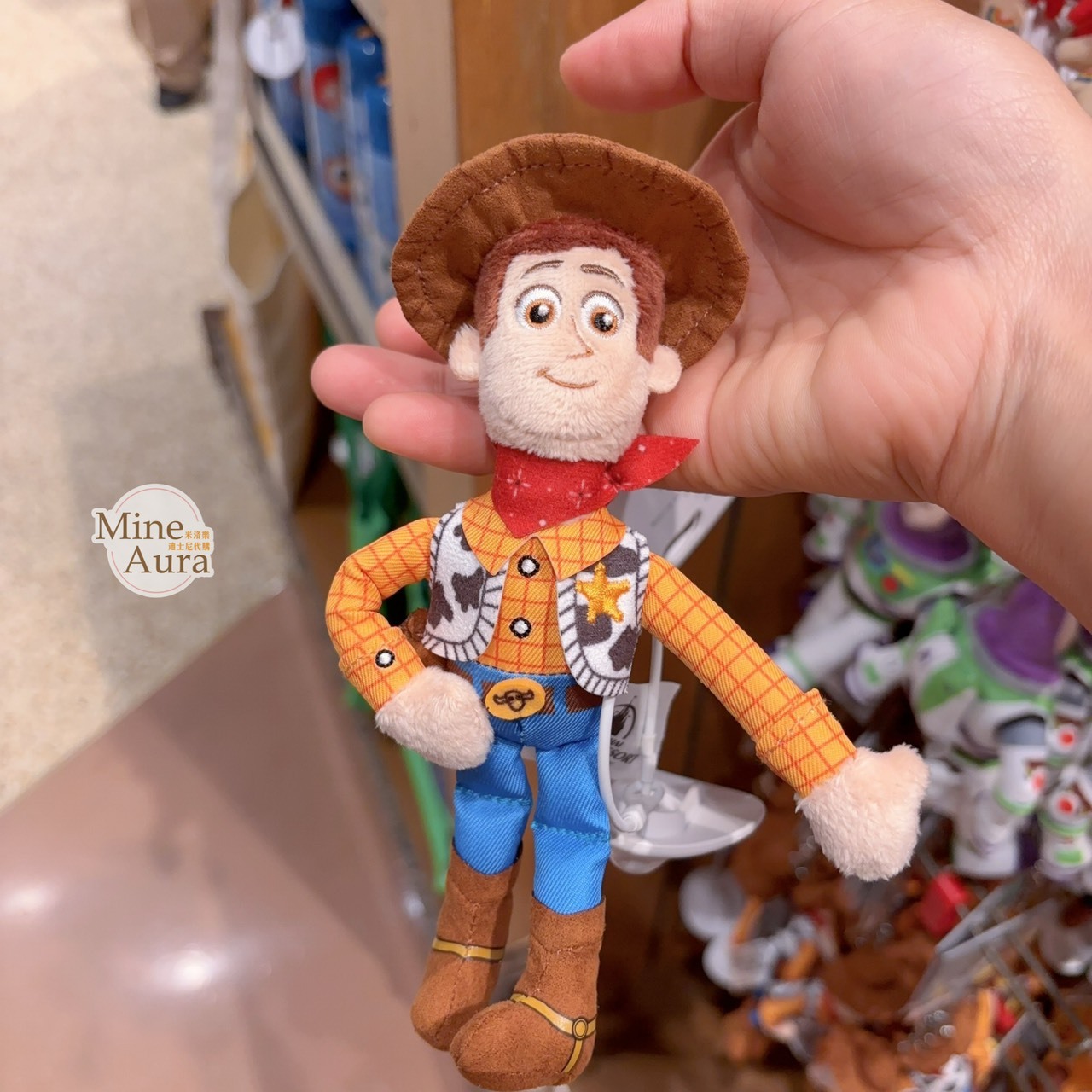 玩具總動員5 胡迪 Woody 絨毛 鑰匙圈 吊飾 玩具總動員 Toy Story -上海迪士尼樂園