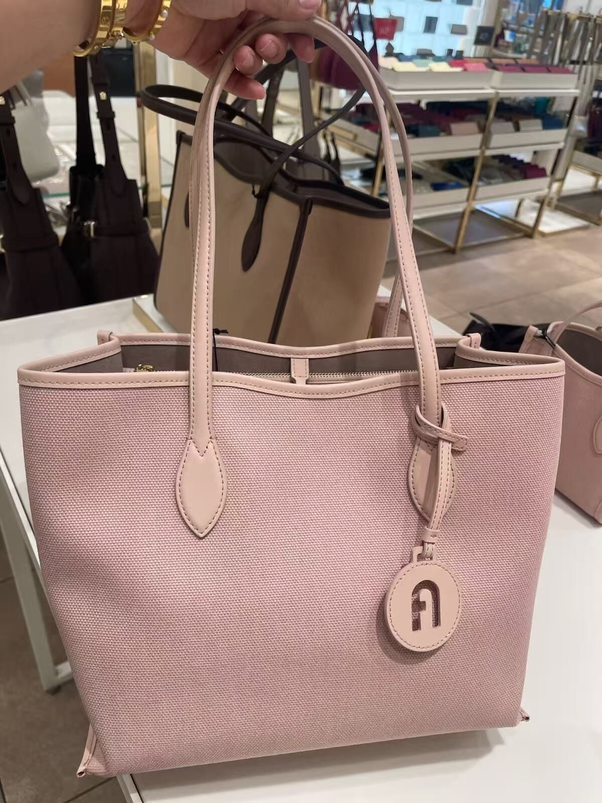【預購】H0612155 Furla 大號帆布托特包