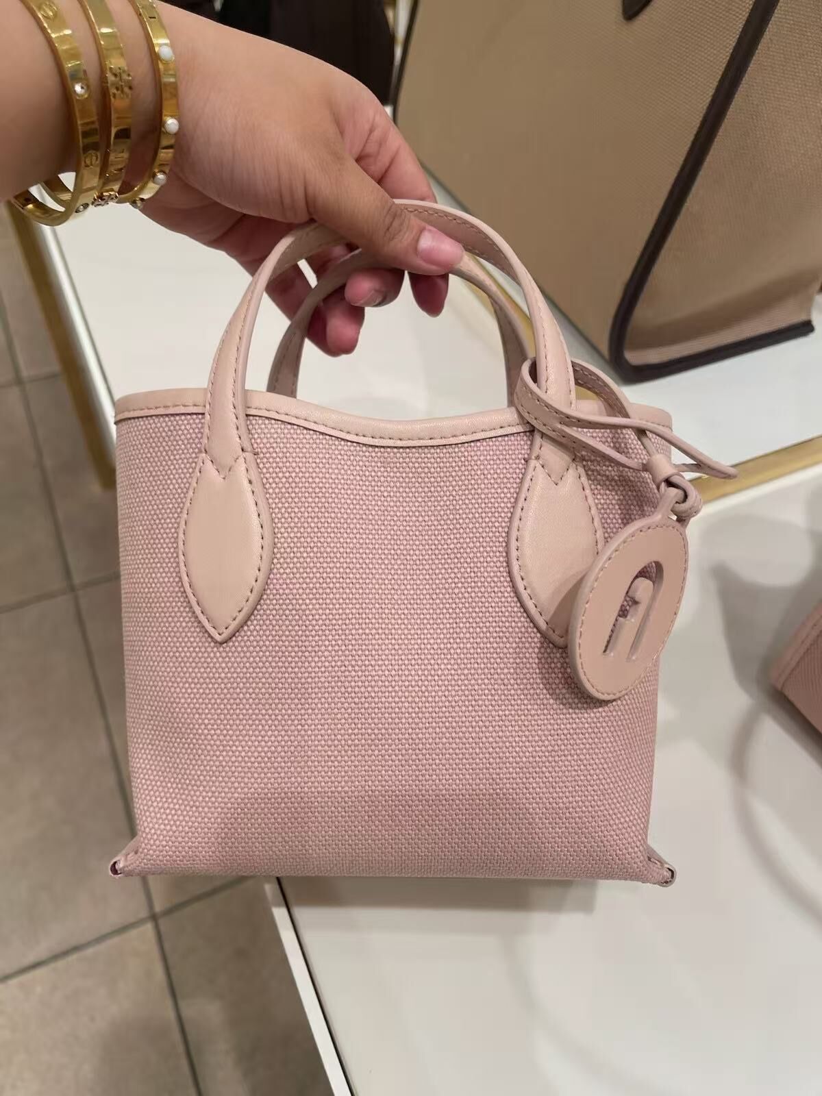 【預購】H0612156 Furla 帆布款小號托特包