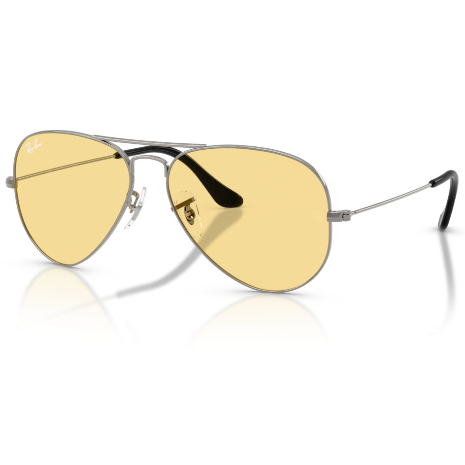 【RayBan】RB3025 004/R6-58mm#經典飛行員款太陽眼鏡(槍管灰色|黃色)