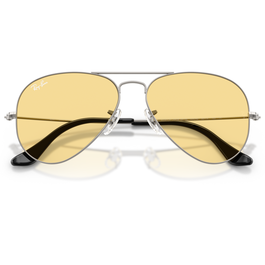 【RayBan】RB3025 004/R6-58mm#經典飛行員款太陽眼鏡(槍管灰色|黃色)