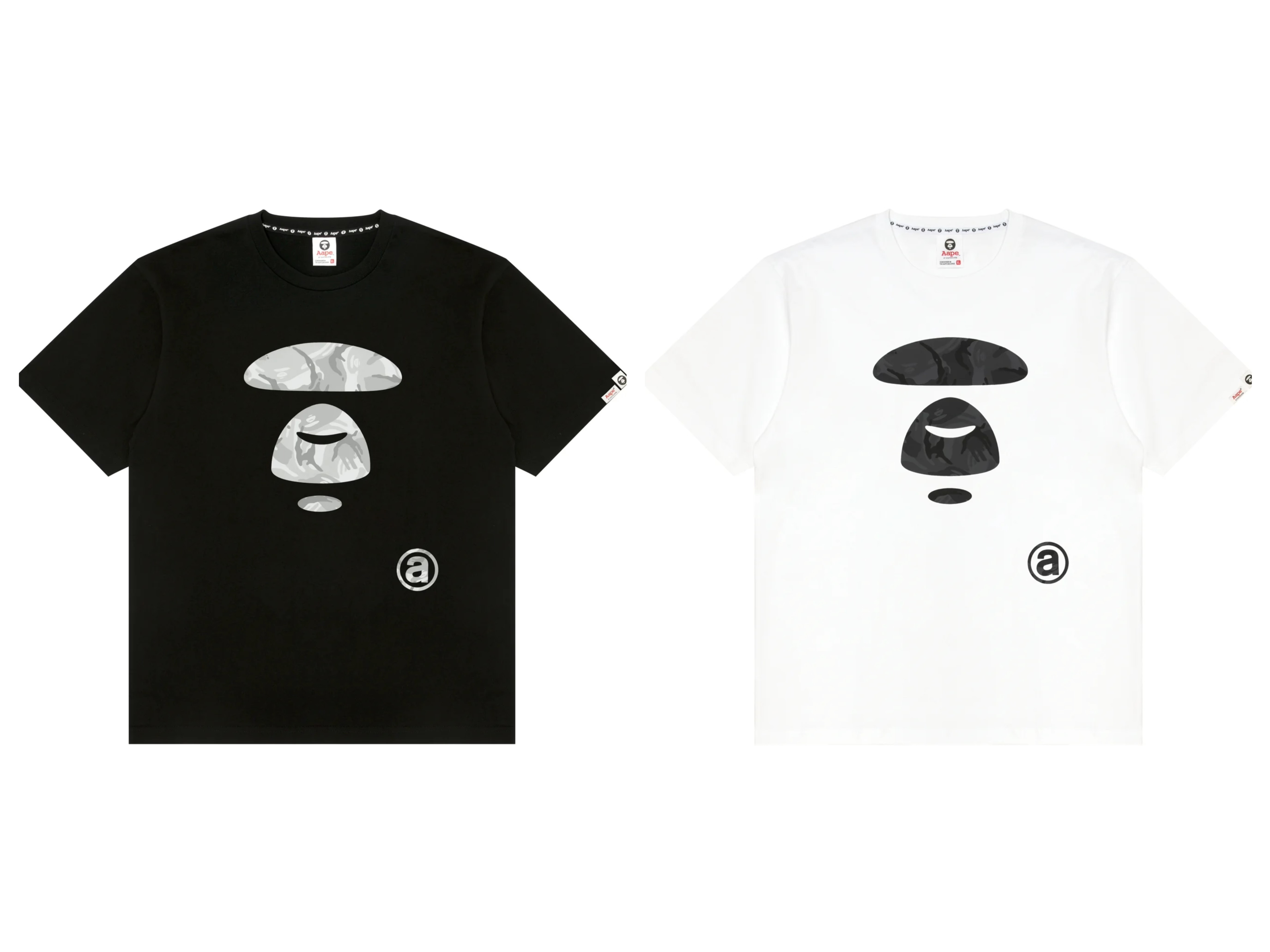 Aape 迷彩猿猴大標 短袖上衣 短T