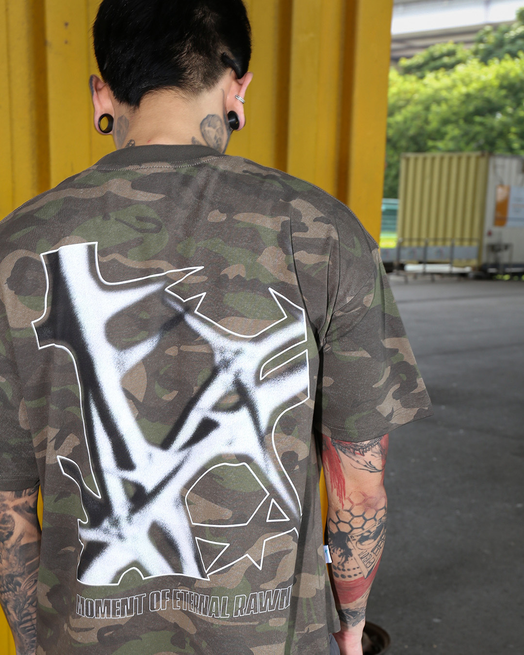 【逢甲 FUZZY】MTA Logo Thorns Boxy Tee 荊棘 短袖 黑色 迷彩 M26ST6