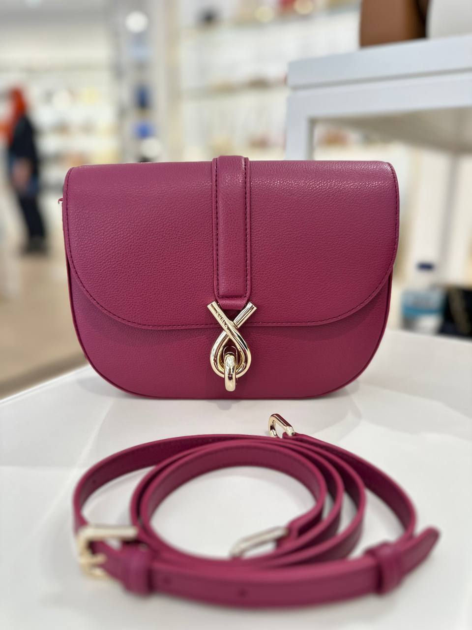 【預購】H0612160 Furla Mianova 馬鞍包 (紫紅色)