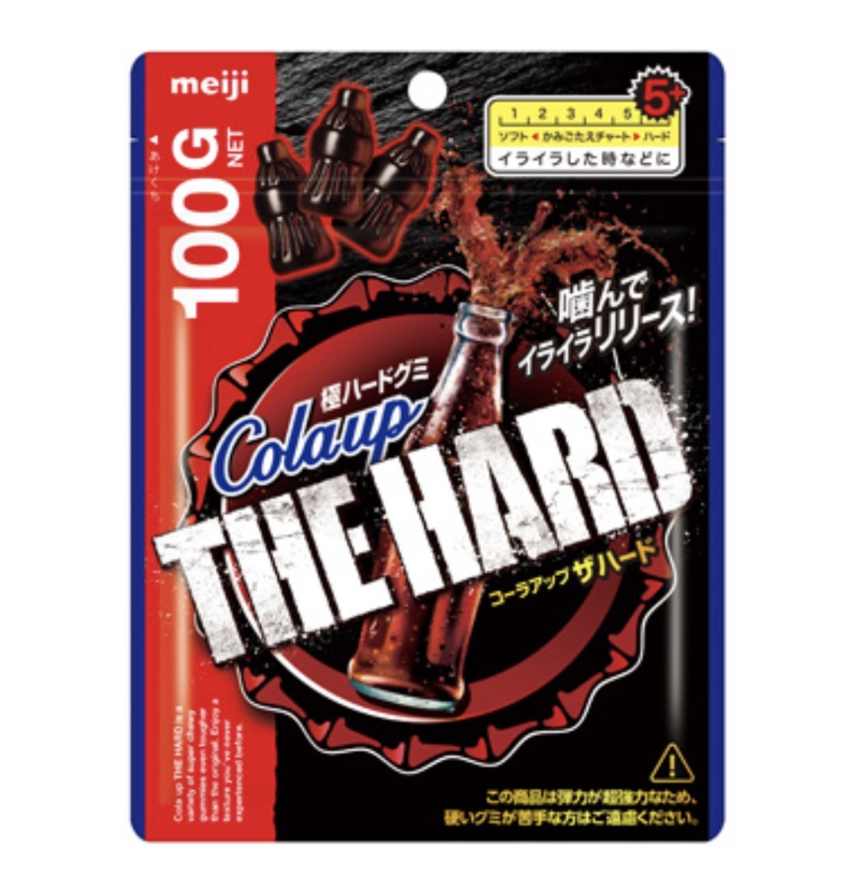 JP 大容量 極硬彈力5度+ 可樂味軟糖 100g 4602 TK260612