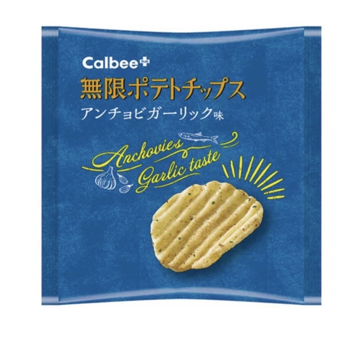 【長級好評】JP Calbee 限定 鳳尾魚大蒜風味薯片 6袋 6620 TK260612