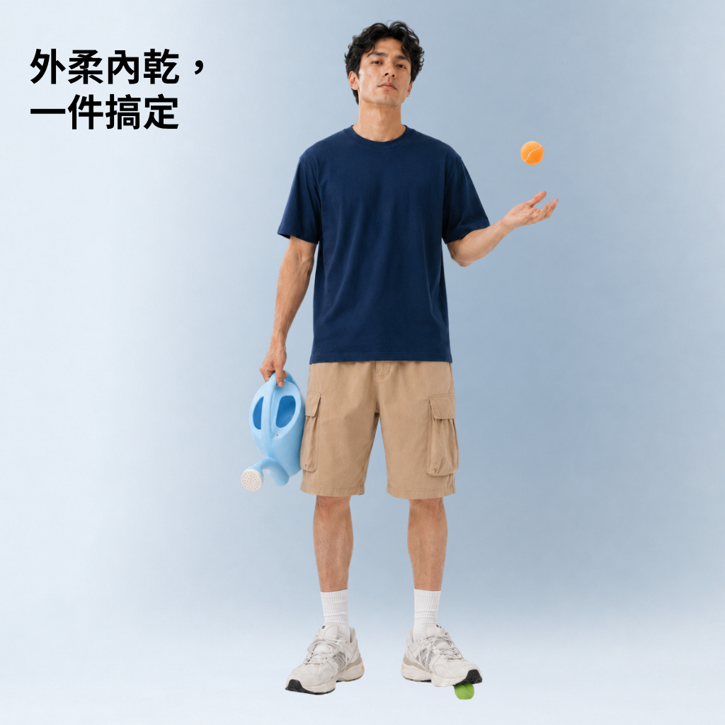 FUZY MADE｜排汗速乾短T COOLPLUS空氣棉機能素T MIT台灣製 - S201647