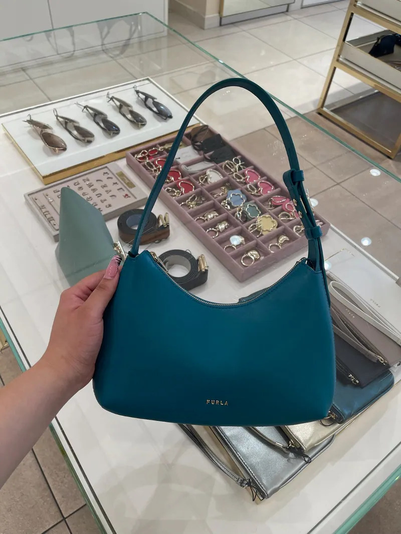 【預購】H0612140 Furla Goccia 單肩包 (藍色)
