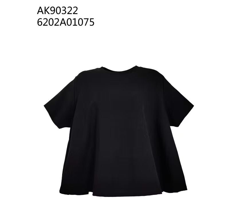 0612AT49-ANOTHERSZHK-APPAREL-法式慵懶風 A 字擺廓形落肩短袖 T 恤（A-B49）