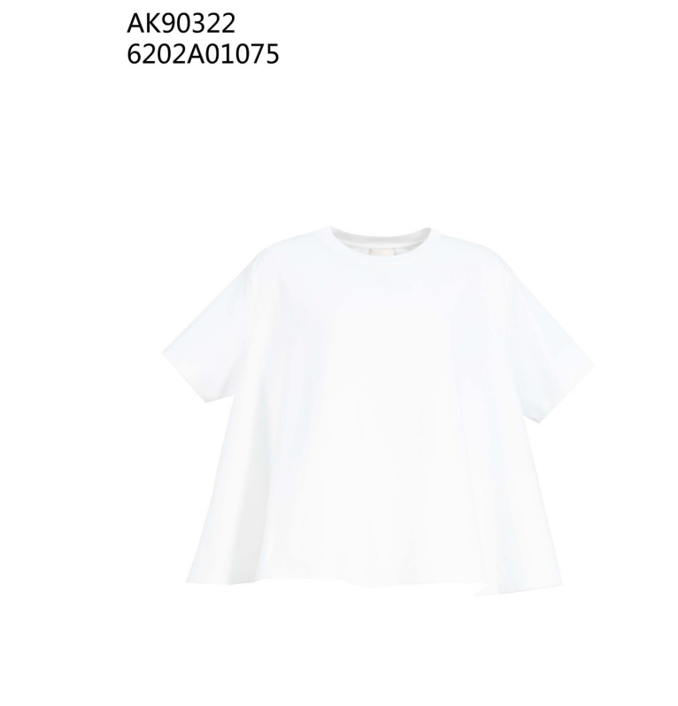 0612AT49-ANOTHERSZHK-APPAREL-法式慵懶風 A 字擺廓形落肩短袖 T 恤（A-B49）