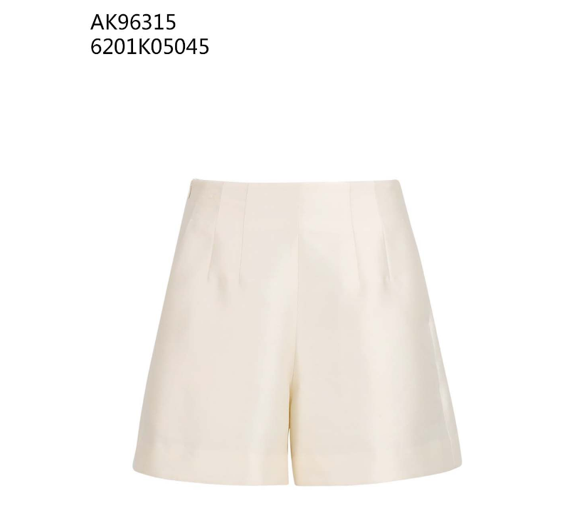 0612AT59-ANOTHERSZHK-APPAREL-法式極簡高端光澤感高腰提褶闊腿短褲（A59）