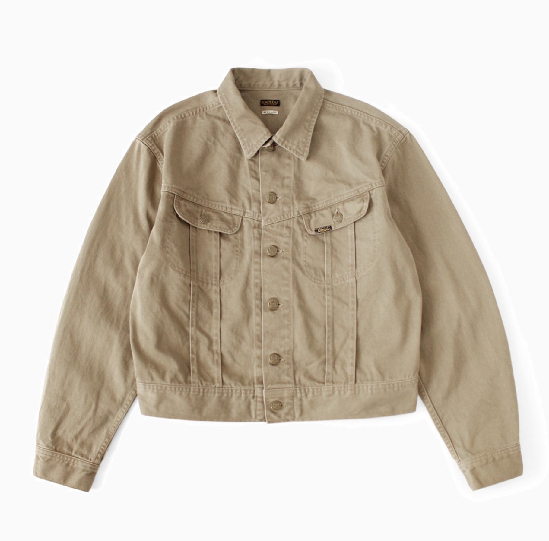 KAPITAL 2026 VINTAGE SATIN WESTERN REGULAR JACKET - BEIGE PRE ORDER ITEM (預訂中)