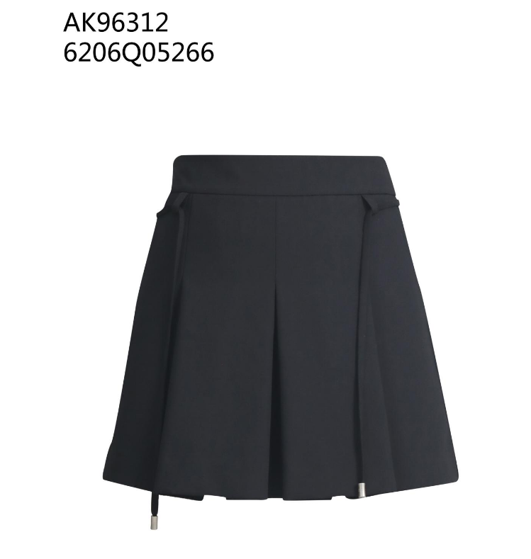 0612AT62-ANOTHERSZHK-APPAREL-美式學院風高腰百褶設計感工裝口袋褲裙（A62）