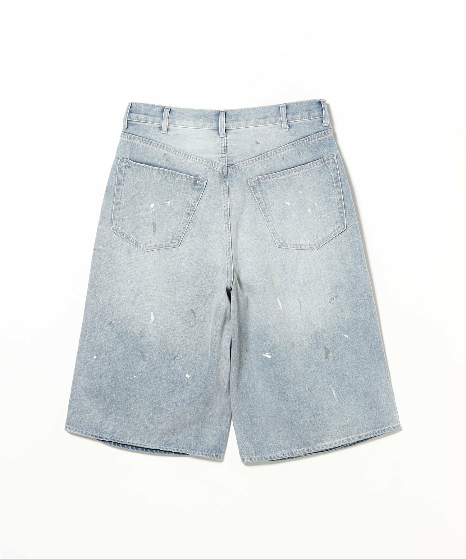 『預購商品』2026SS BEAMS Wide Paint Denim Three Quarters Pants 水洗 丹寧 牛仔 七分褲 QY5084_11