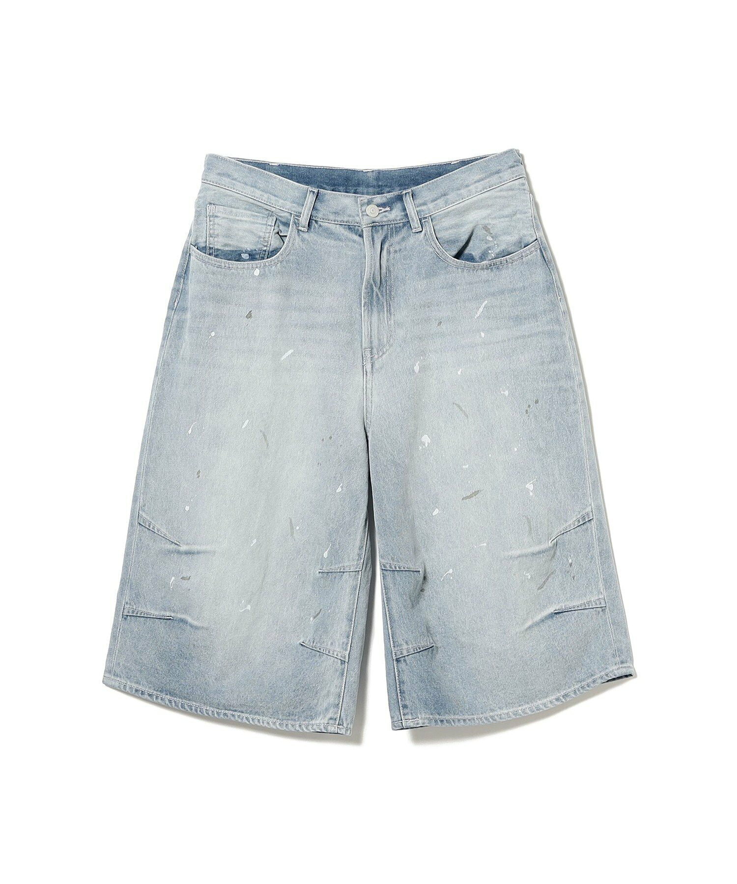 『預購商品』2026SS BEAMS Wide Paint Denim Three Quarters Pants 水洗 丹寧 牛仔 七分褲 QY5084_11