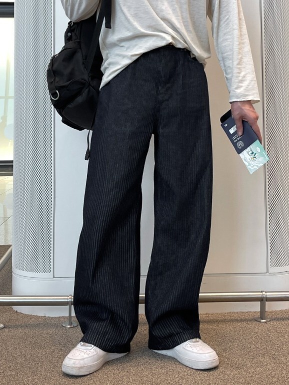 Pauline Pinstripe Denim Pants