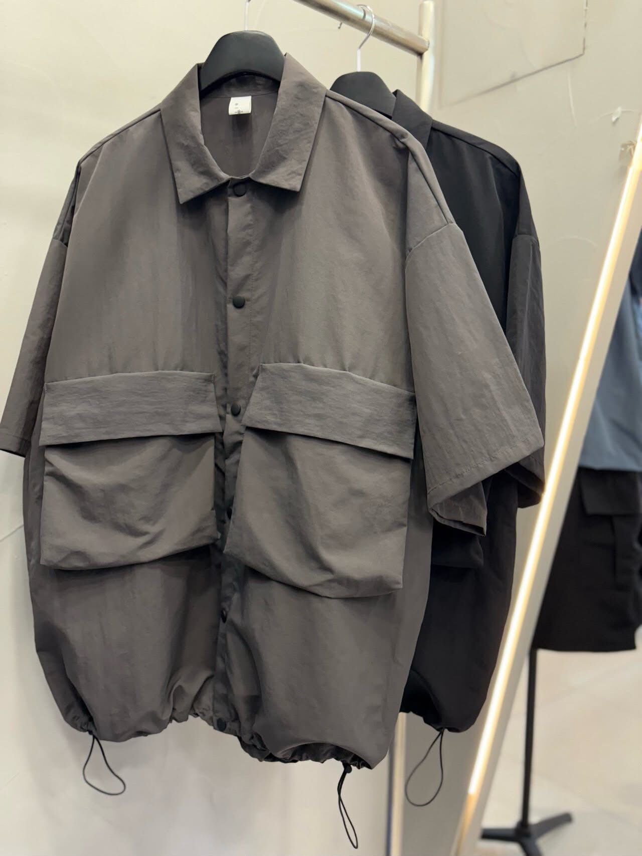 OverSize淨色短袖恤衫 alife-085JK