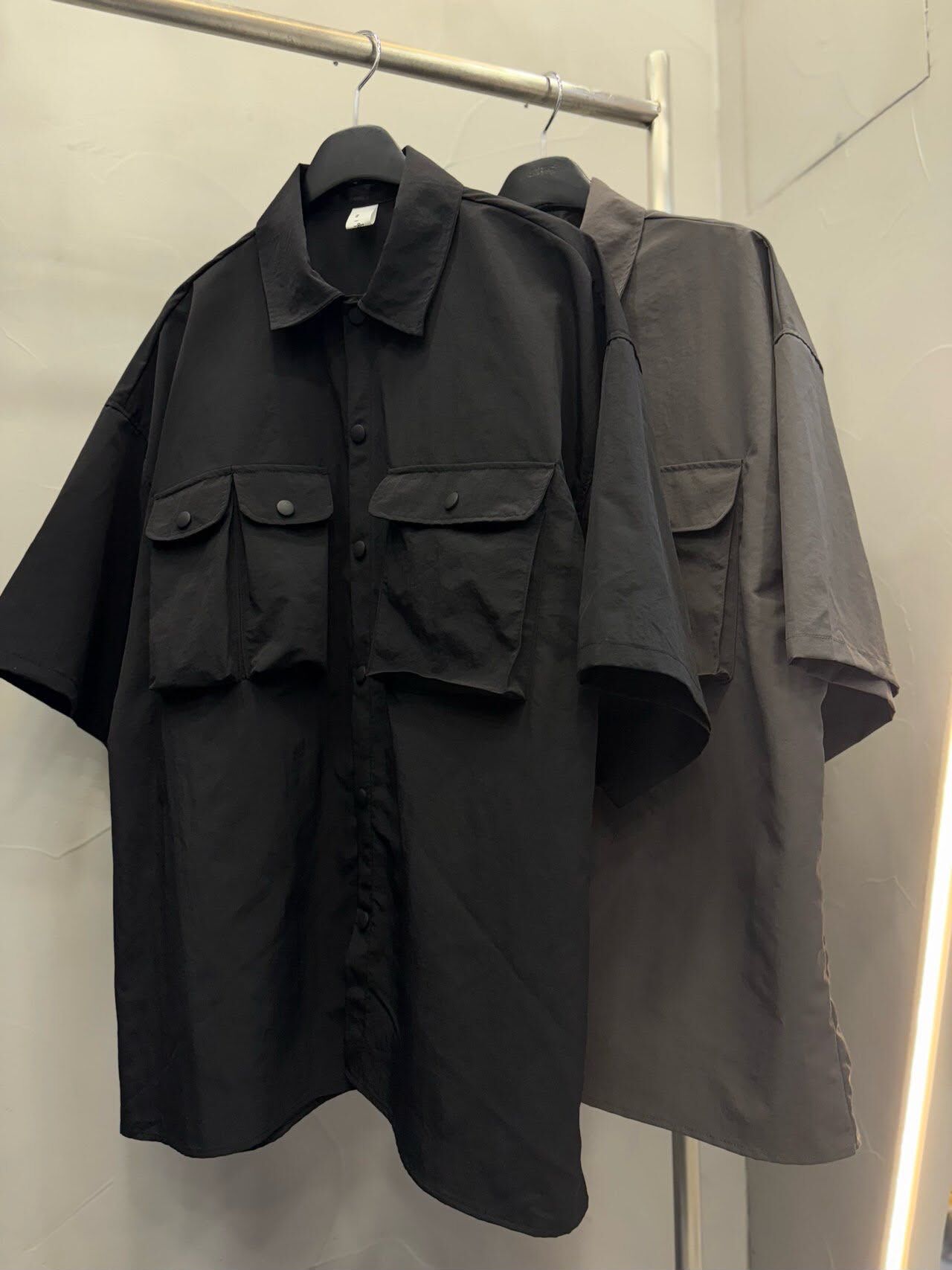 OverSize淨色短袖恤衫 alife-086JK