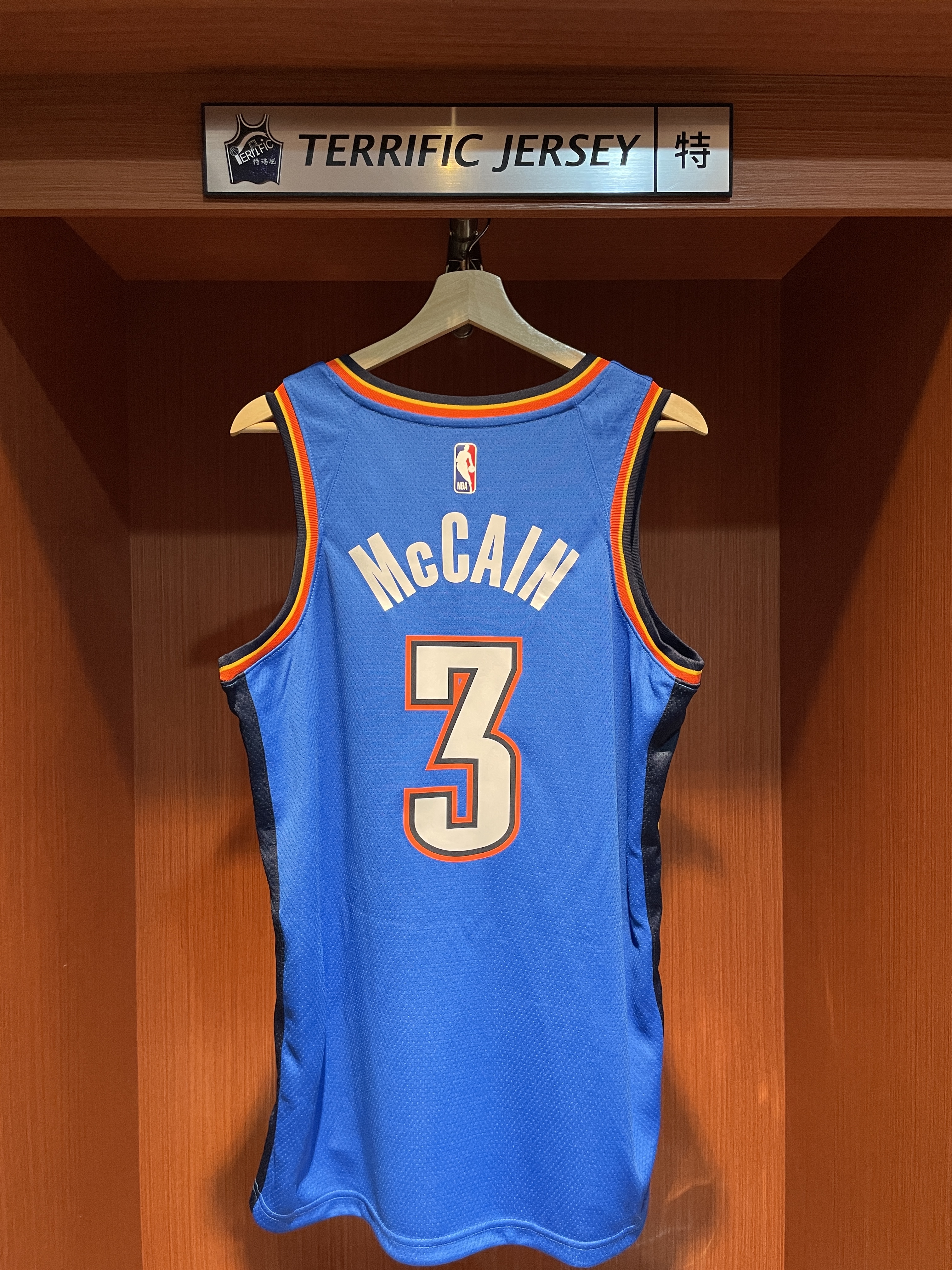 NBA球衣 Jared McCain 奧克蘭荷馬雷霆藍 Icon Nike Swingman 球迷版 熱轉印 全新