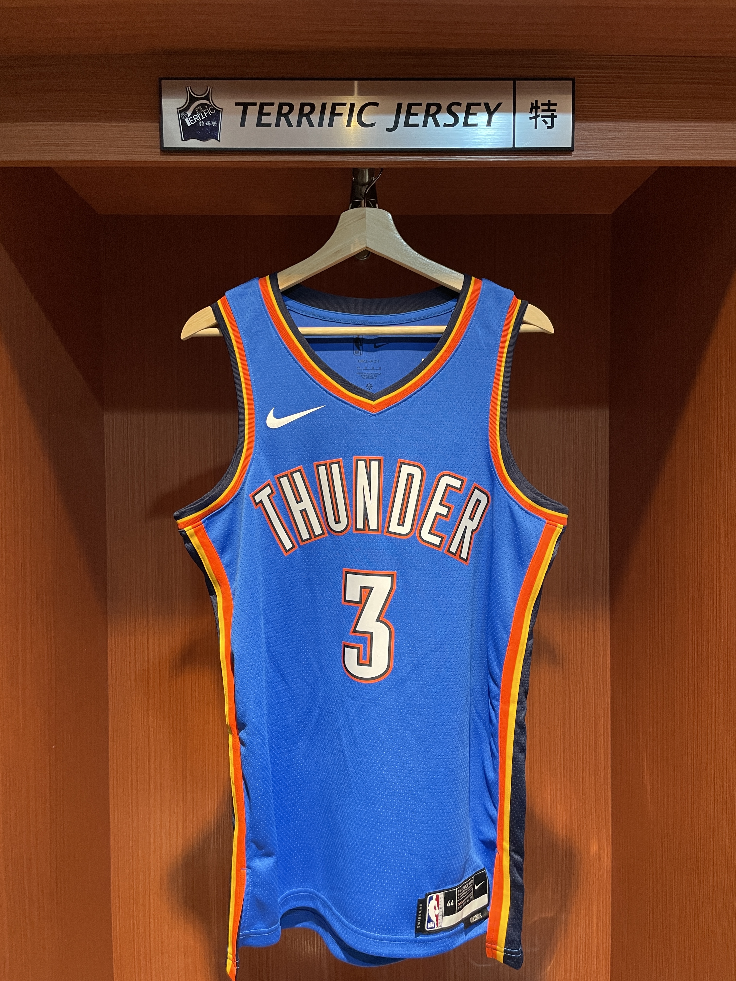 NBA球衣 Jared McCain 奧克蘭荷馬雷霆藍 Icon Nike Swingman 球迷版 熱轉印 全新