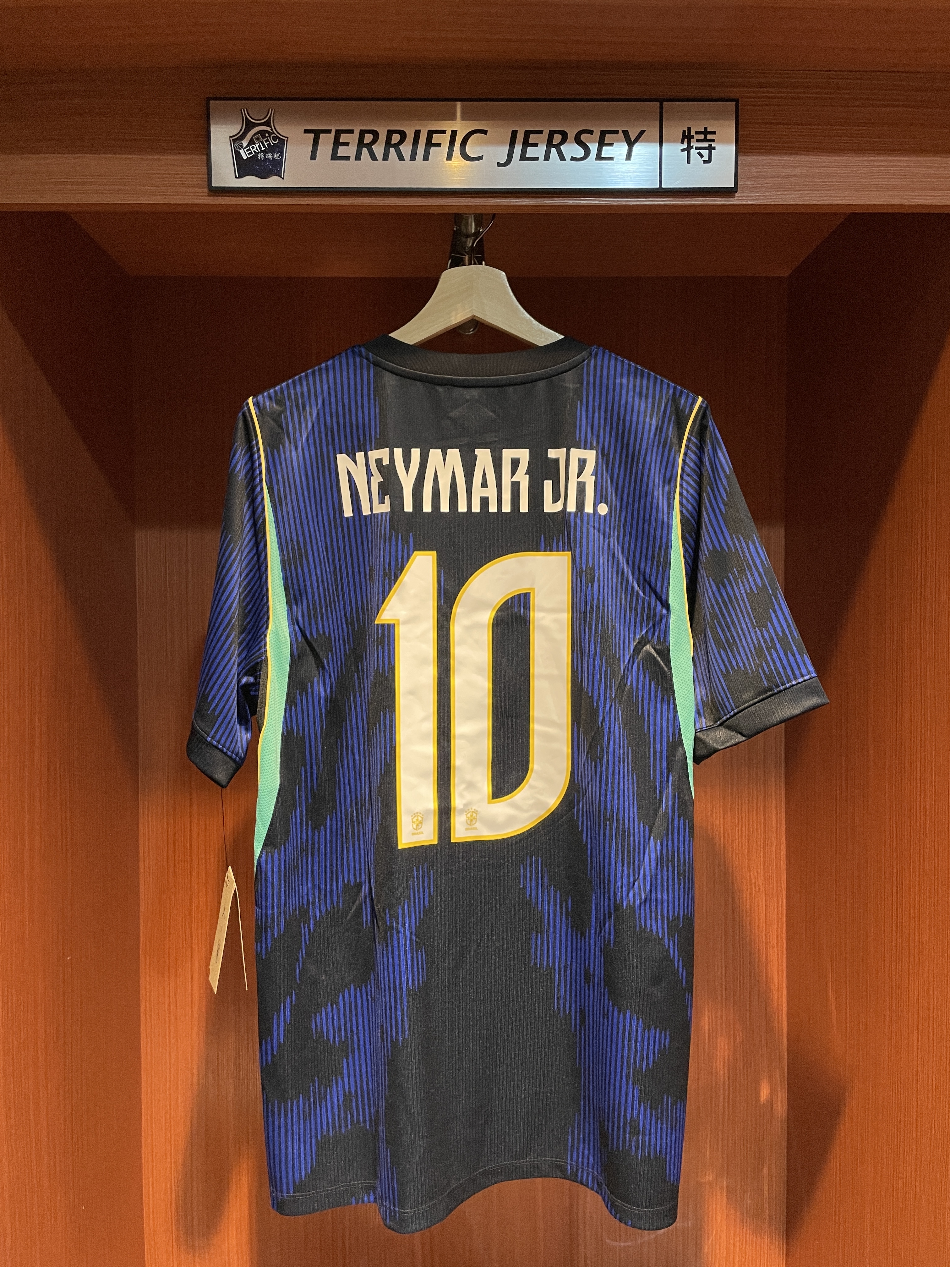 FIFA足球 Neymar Jr. 巴西深藍 客場 2026 世界盃 Away Nike Replica Jersey 球迷版 燙印 全新