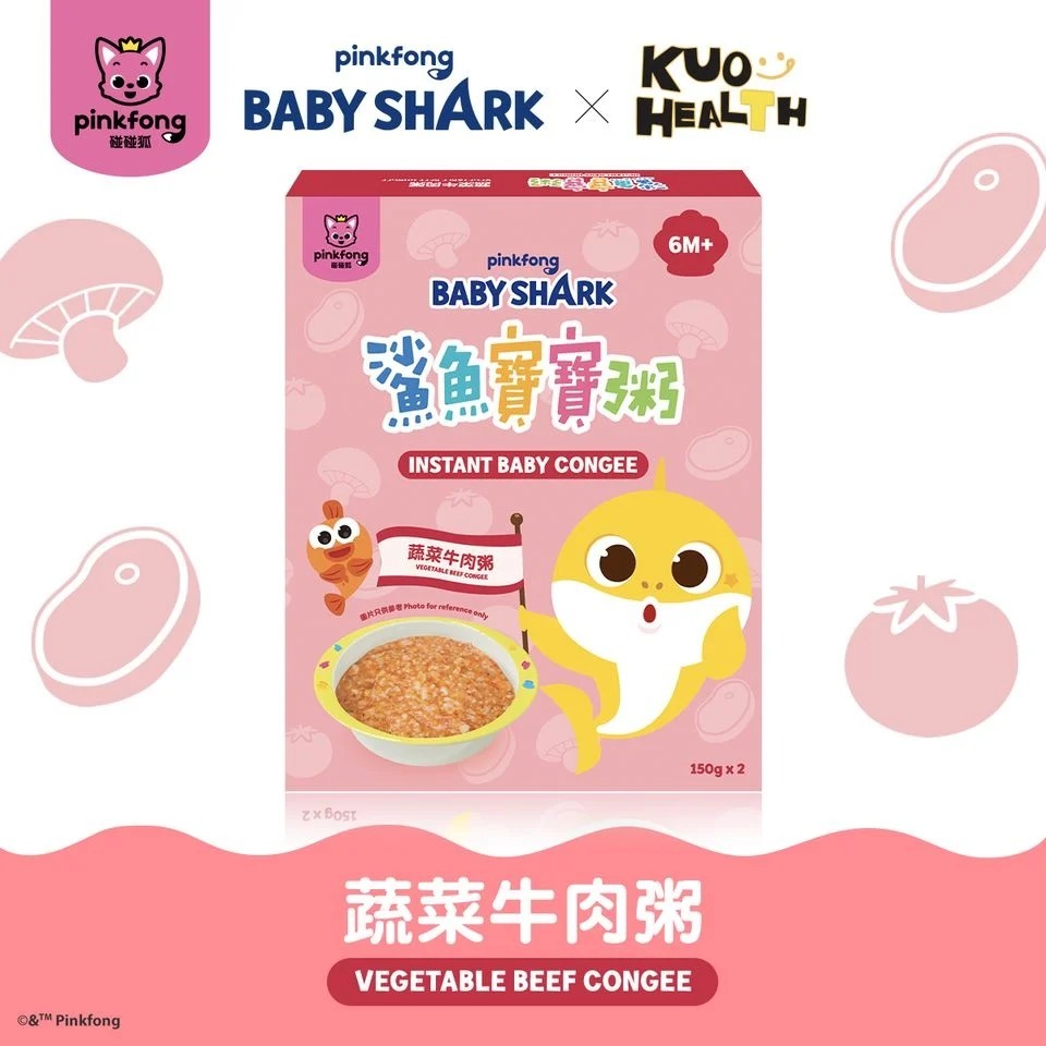 鯊魚寶寶粥 x KUOHEALTH  (150克x2包/盒)