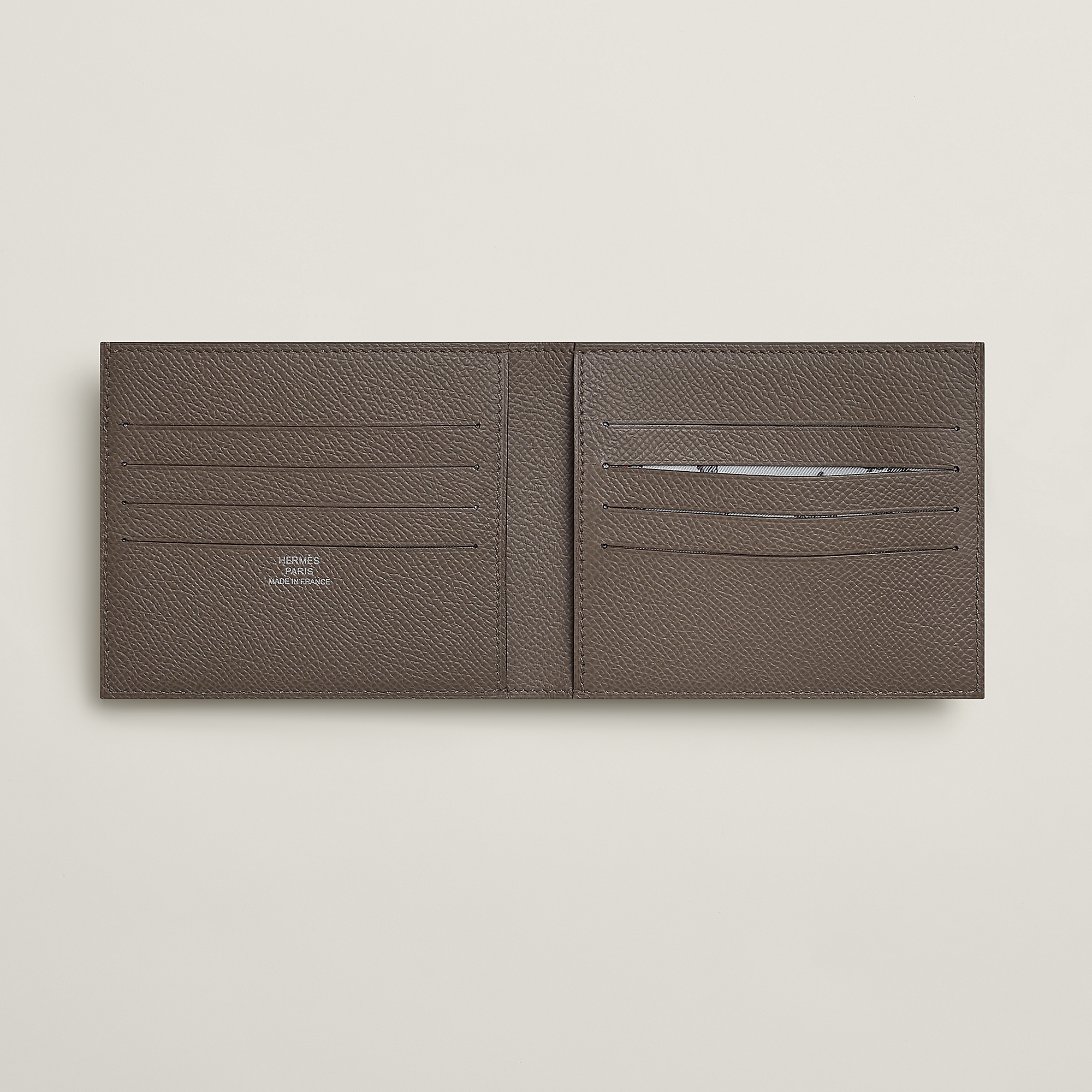 HERMES CITIZEN TWILL WALLET EPSOM 8F ETAIN 石器灰