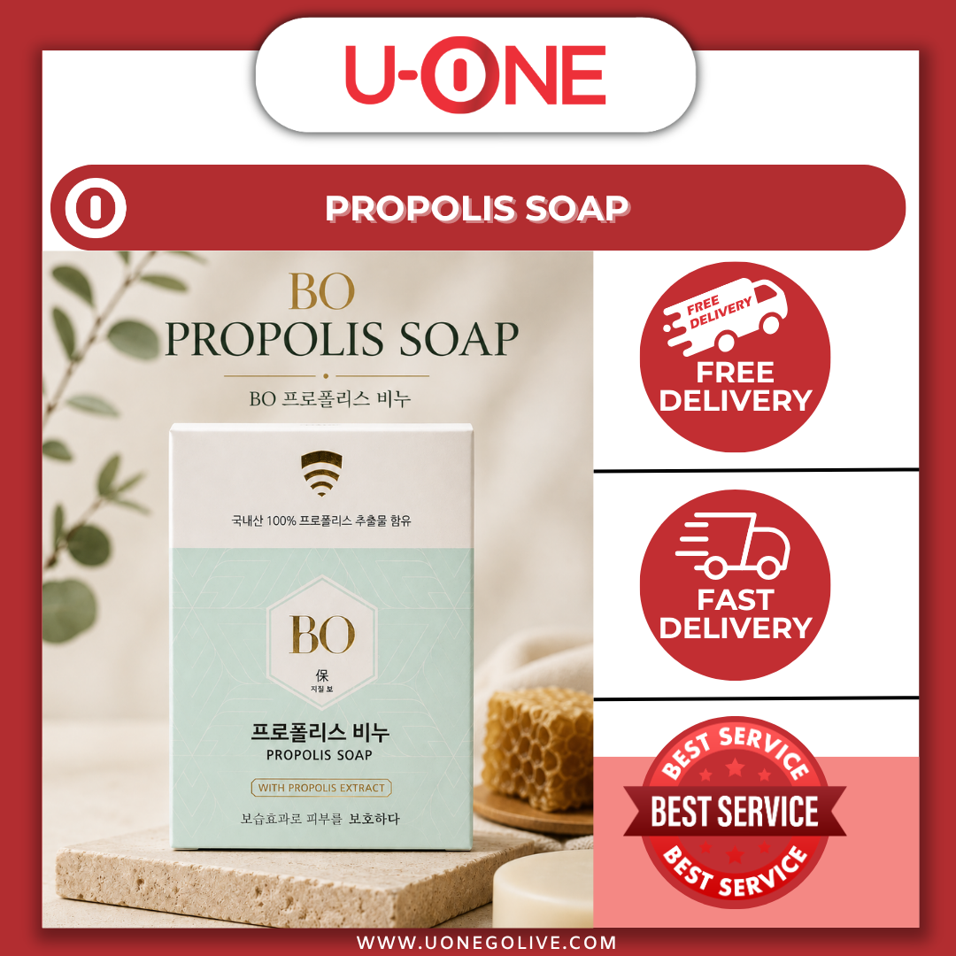 U-ONE | Korea | Ebon | Propolis Soap | 85g
