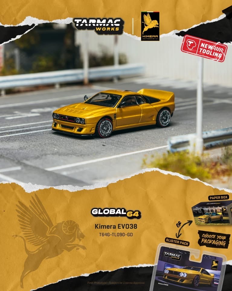 預訂PreOrder- Tarmac Works Kimera EVO38 Gold