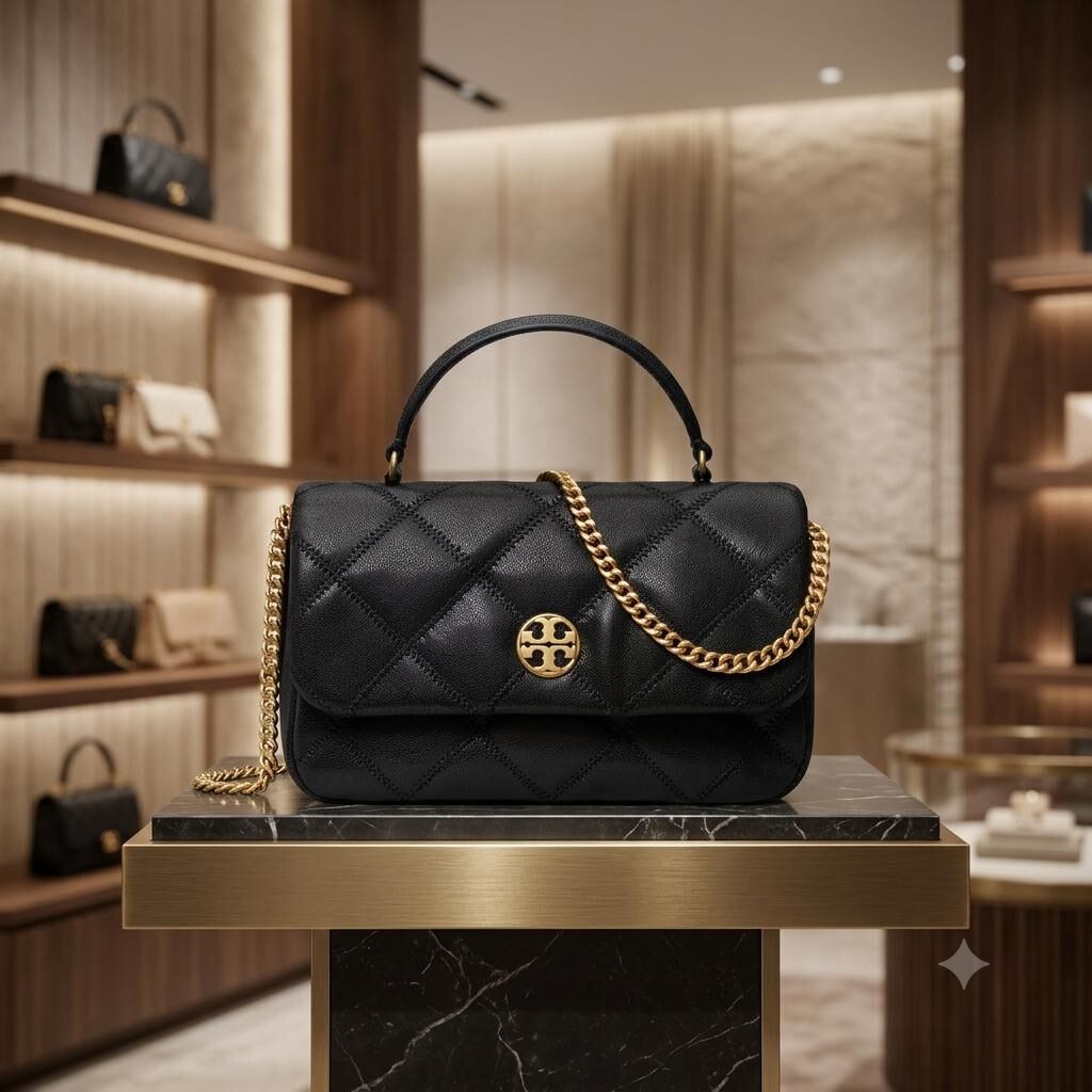 【預購】H061223 Tory Burch 黑色手提包