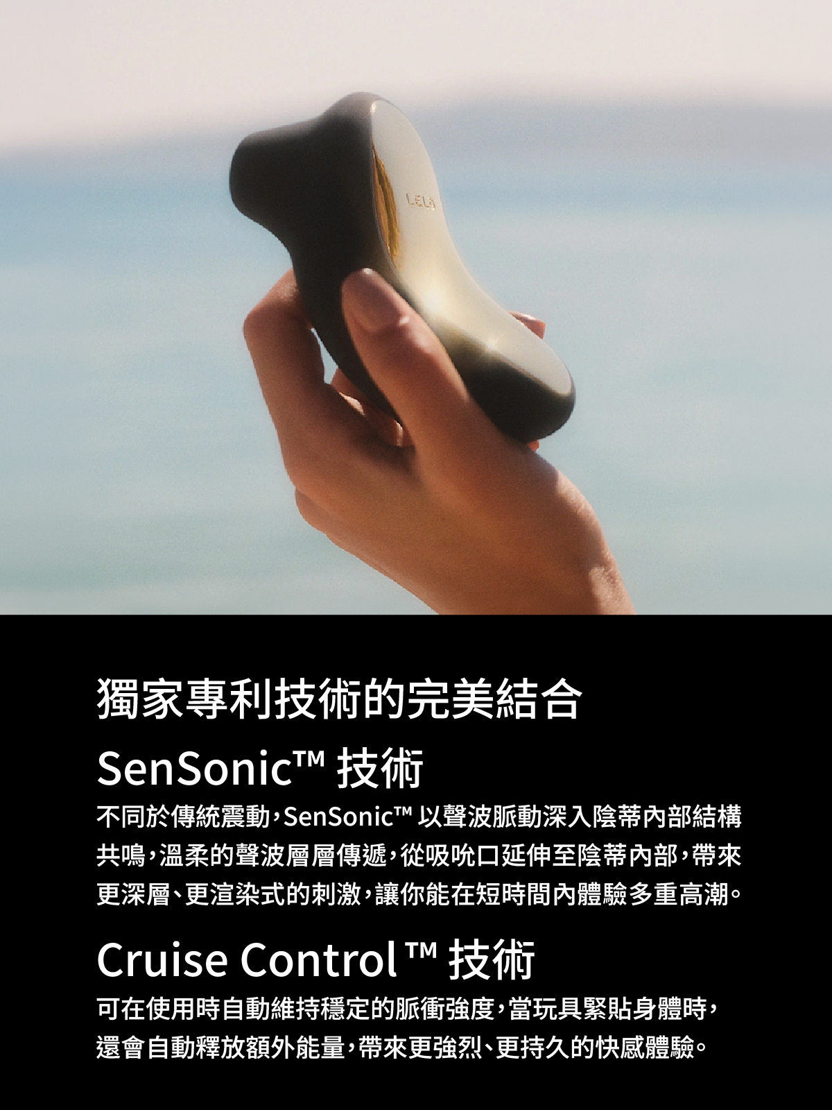 LELO SONA Cruise,LELO,瑞典 LELO,情趣用品,情趣玩具,陰蒂吸吮器,吸吮愉悅器,吸吮器,聲波陰蒂按摩器
