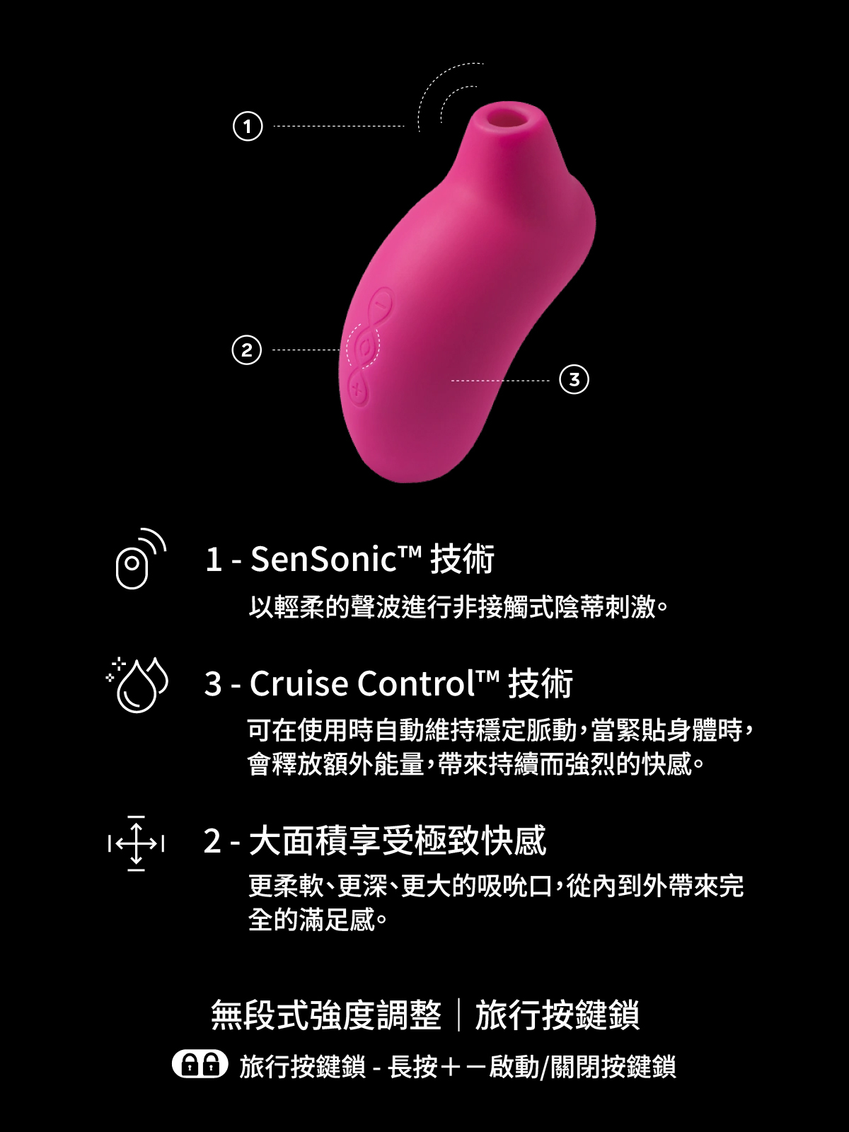 LELO SONA Cruise,LELO,瑞典 LELO,情趣用品,情趣玩具,陰蒂吸吮器,吸吮愉悅器,吸吮器,聲波陰蒂按摩器