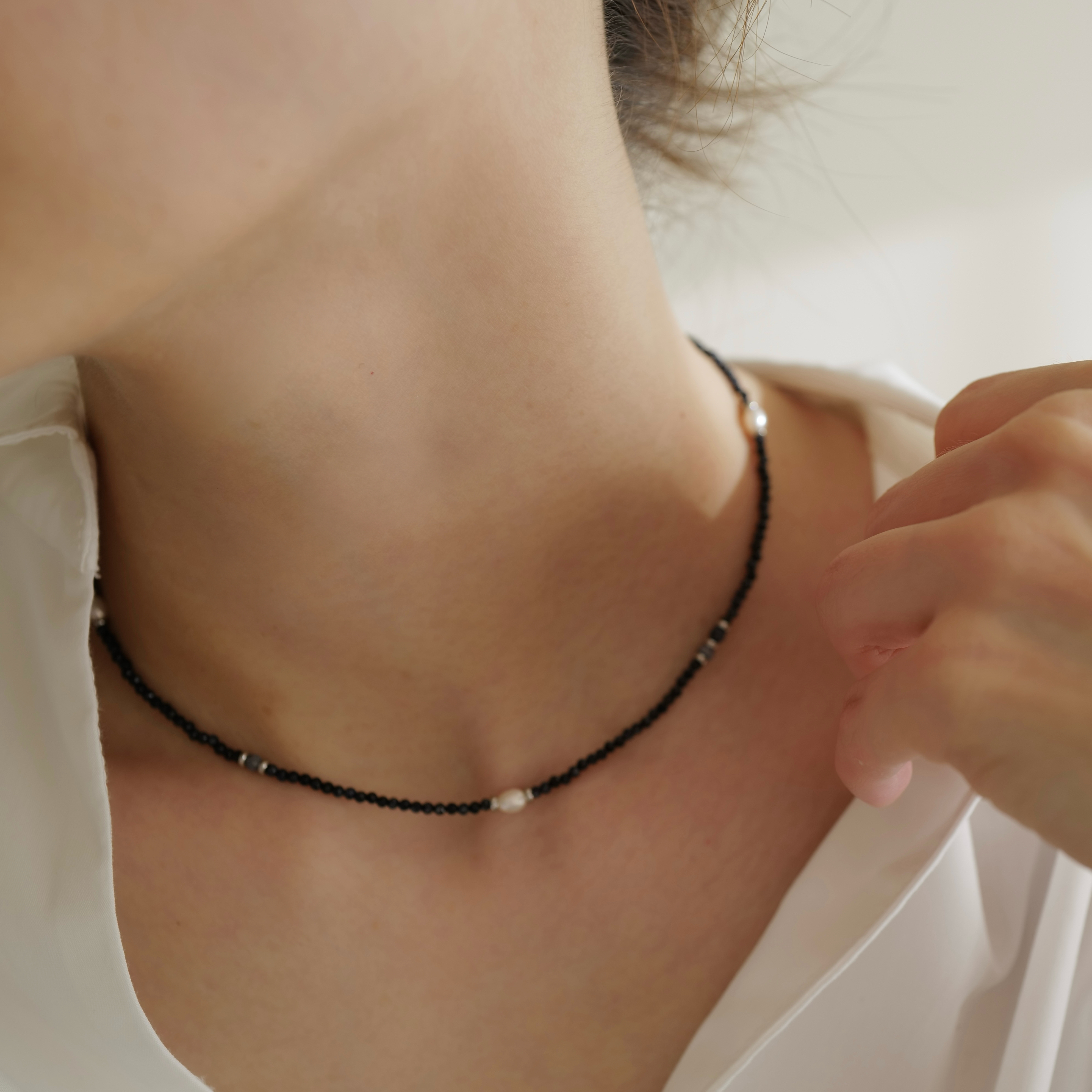 Yoake Deep Sea Pearls Necklace｜深海之光 藍寶石珍珠項鏈