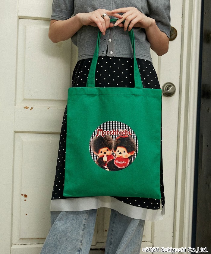限時折扣預購┃Monchhichi 夢奇奇 豹紋 帆布包 托特包