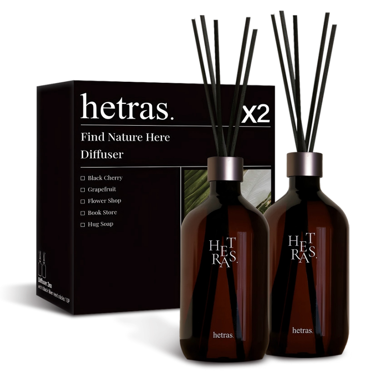HETRAS Premium Diffuser 500ml x 2pcs