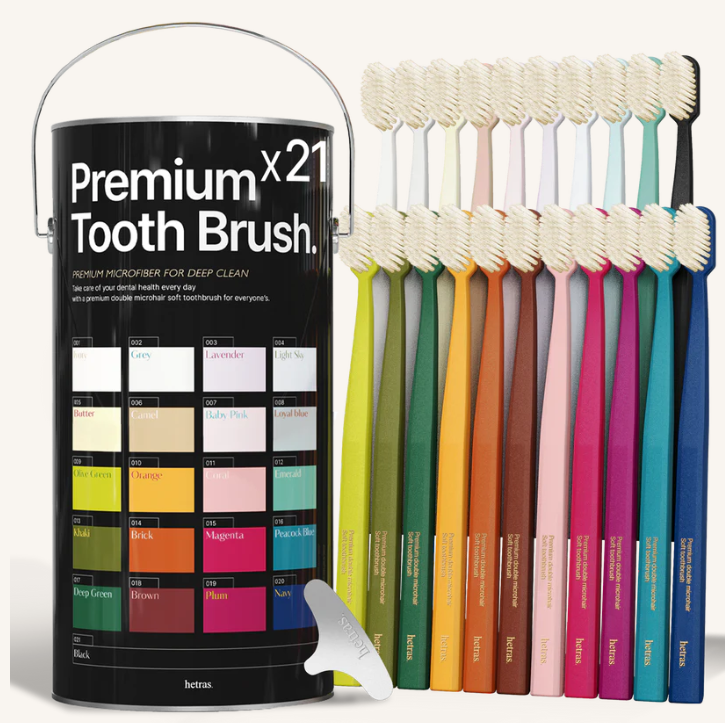 HETRAS Premium Toothbrush x 21pcs