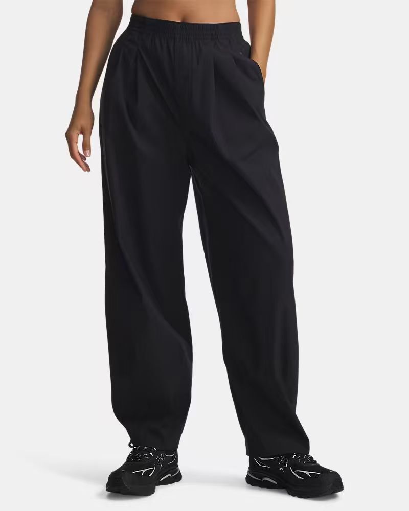 【預購】H061317 UNDER ARMOUR Unstoppable 女裝梭織長褲 (黑色)