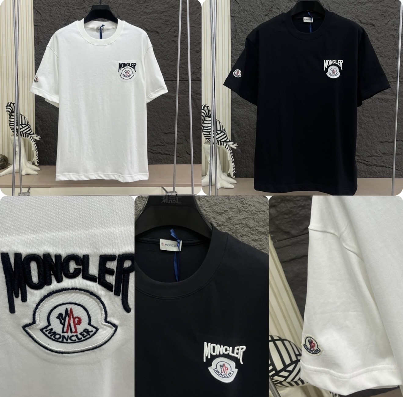 原單 Mon*cler 胸口刺繡大Logo圓領短袖Tee- 26310590