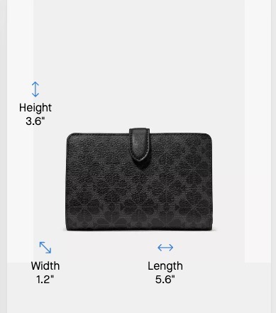 【預購】Kate Spade H0612608 中號對摺銀包