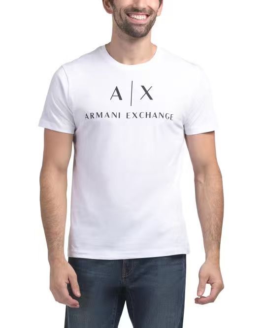 【預購】H061322 ARMANI EXCHANGE 男裝圓領短袖上衣 (白色)