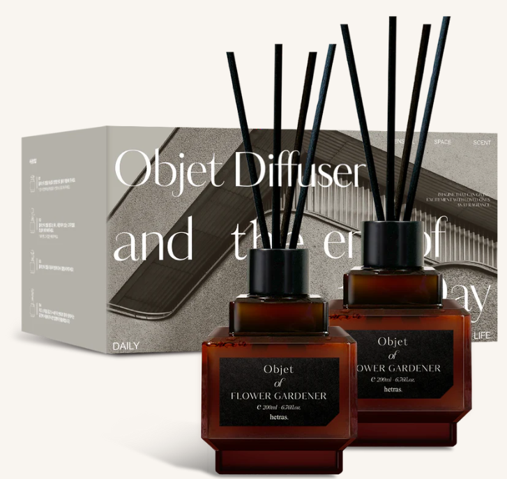 HETRAS Objet Diffuser 200ml x 2pcs
