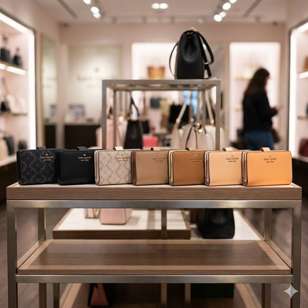 【預購】Kate Spade H0612608 中號對摺銀包