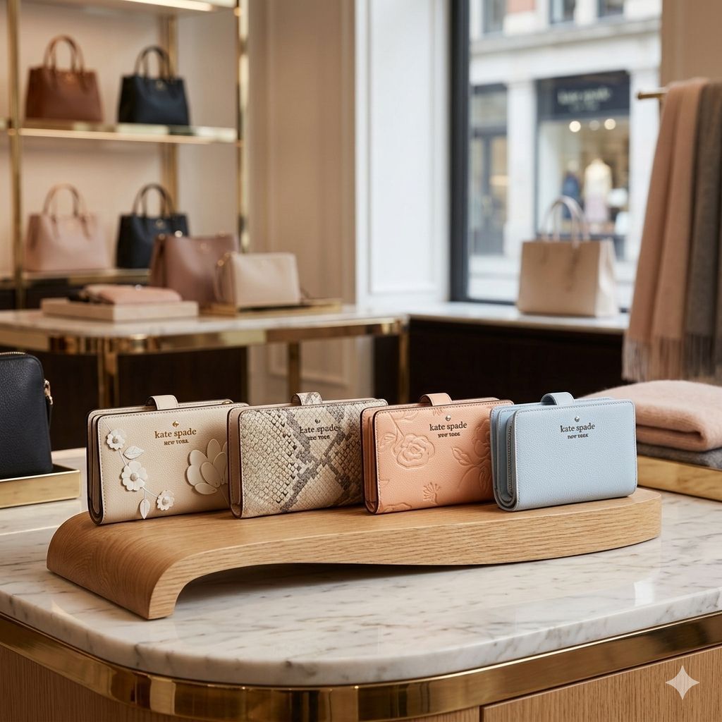 【預購】Kate Spade H0612604 中號對摺銀包