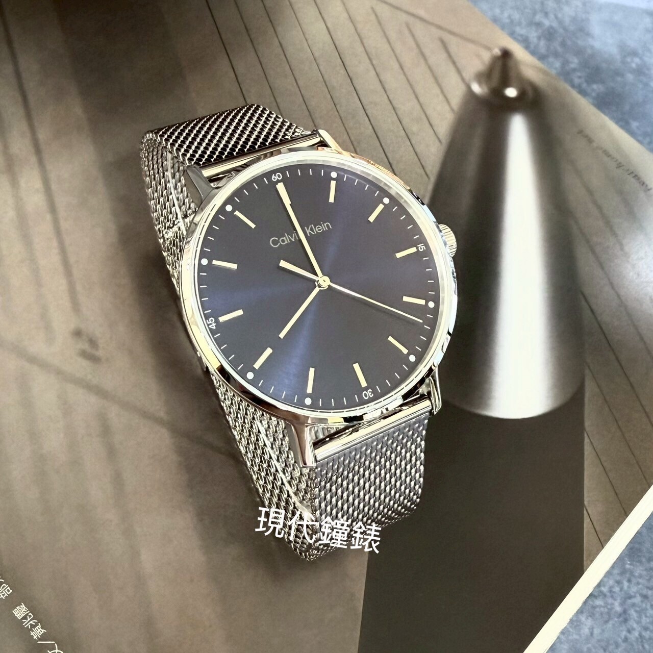 【CALVIN KLEIN】ck極簡三針米蘭帶款CK25200045 42mm 現代鐘錶