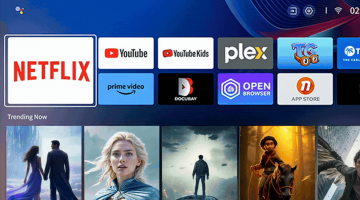 內置Netflix,即開即睇